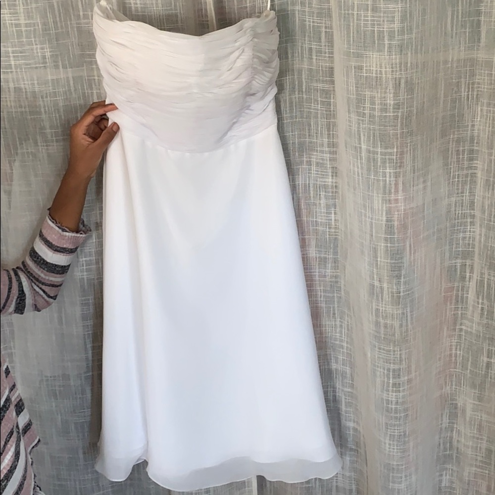 A sparkling white dress